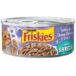 Purina Friskies Shreds Turkey & Cheese Dinner In Gravy Canned Cat Food