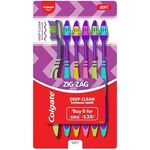 Colgate ZigZag Soft Bristle Toothbrush 6pcs