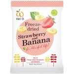 Wel.B Strawberry and Banana Baby Snacks 16g