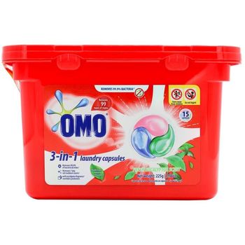 OMO 3 In 1 Fresh Eucalyptus Laundry Capsules Pk15