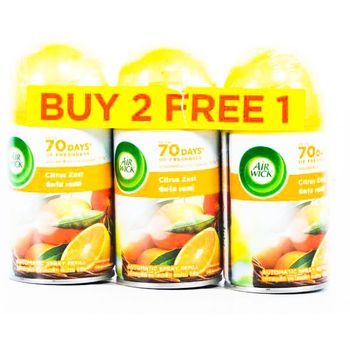 Air Wick Air Freshener Citrus Zest 3x250ml