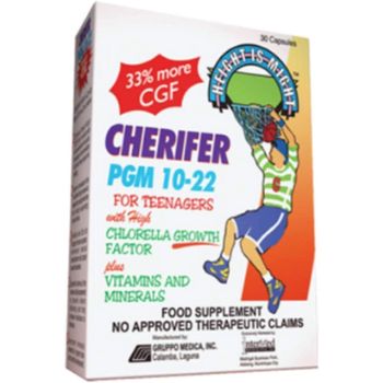 Cherifer Pgm 10-22 High Chlorella Growth Factor (CGF), Taurine and Lysine 30 Caps