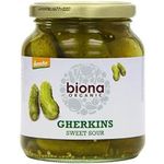 Biona Organic Jarred Pickles Gherkins 350g