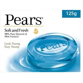Pears Soft And Fresh Glycerine And Mint Extracts Soap Bar 125g