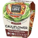 Kitchen & Love Peruvian Vegetable Ceviche Cauliflower Quick Meal Single