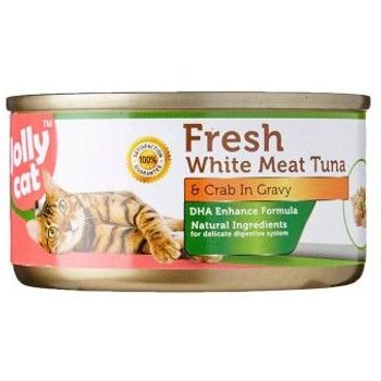 Jolly Cat Canned Food Premium White Meat Tuna & Crab in Gravy 80g