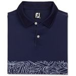 FootJoy Tropical Chestband Lisle, Self Collar Navy
