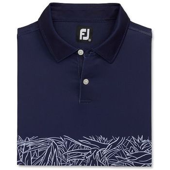 FootJoy Tropical Chestband Lisle, Self Collar Navy