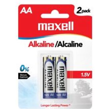 Maxell AAA size 1.5v Alkaline Batteries 2pcs