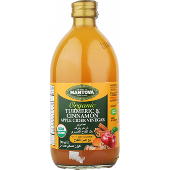 Mantova Organic Turmeric And Cinnamon Apple Cider Vinegar 500ml