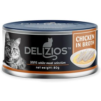 Delizios Chicken in Broth 80g