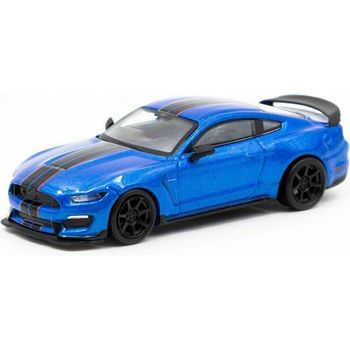 Tarmac Works Ford Mustang Shelby GT350R Blue Metallic Diecast Car