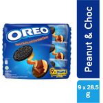 Oreo Biscuits Peanut Butter Chocolate 9 x 28.5g