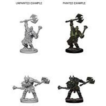 Neca Pathfinder Deep Cuts Unpainted Miniatures Wave 3 Half-orc Male Barbarian