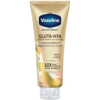 Vaseline Healthy Bright Gluta Hya Serum Burst UV Lotion Flawless Glow 200ml