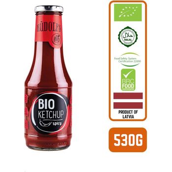 Rudolfs Organic Tomato Ketchup Spicy 530g