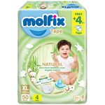 Molfix Natural Tape Diapers XL 54pcs