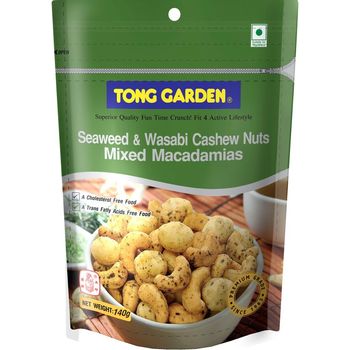 Tong Garden Seaweed And Wasabi Cashew Nuts Macadamias Mix 130g