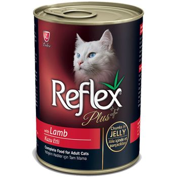 Reflex Plus Adult Cat Canned with Jelly Lamb Meat 400g