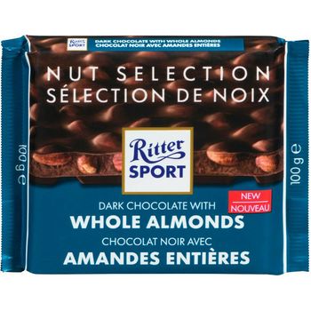 Ritter Sport Dark Whole Almonds Chocolate 100g