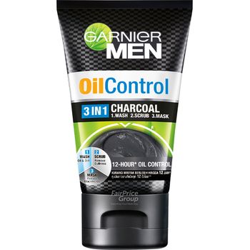 Garnier Men Turbolight Oil Control 3 In 1 Charcoal From 100ml