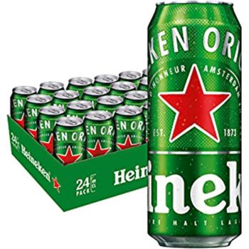 Heineken Lager Beer Can 24 x 490ml