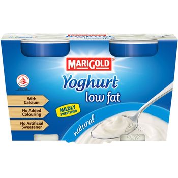 Marigold Low Fat Yoghurt Natural 2 x 130g