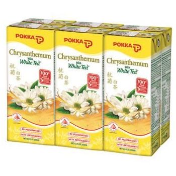 Pokka Chrysanthemum Tea Less Sugar 6pcs 250ml