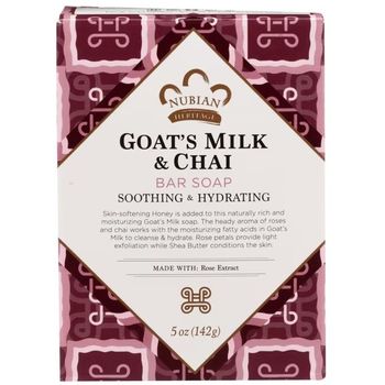 Nubian Heritage - Body Bar, Goat’s Milk & Chai Soap (5oz)