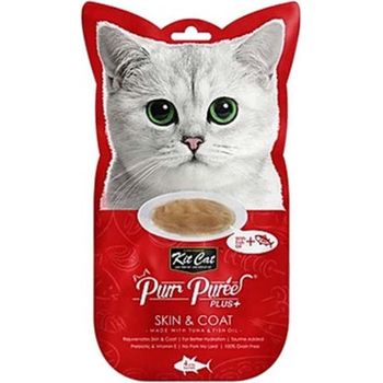 Kit Cat Purr Puree Plus Cat Treat Tuna For Skin And Coat 15g