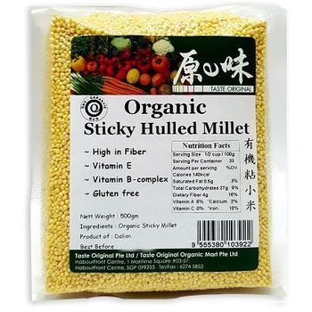 Taste Original Organic Sticky Hulled Millet 500g