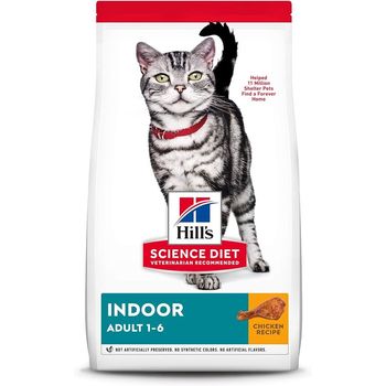 Hill's Science Diet AdultIndoor Formula With Chicken Dry Cat Food 1.58kg