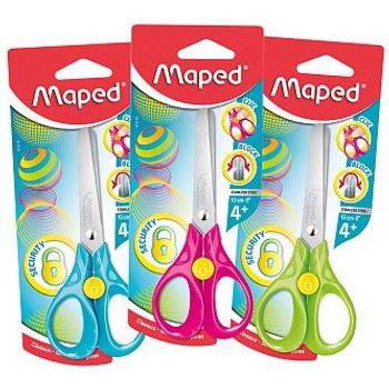 Maped 3d 13cm Security Scissors 3 Asst