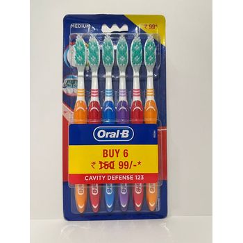 Oral B Cavity Defense Toothbrush 6 Pack