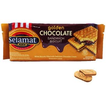 Selamat Sandwich Biscuit Golden Choco 102g