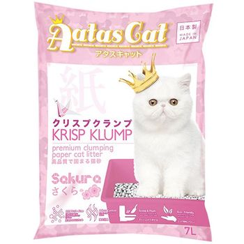 Aatas Cat Paper Cat Litter Krisp Klump Sakura 7l