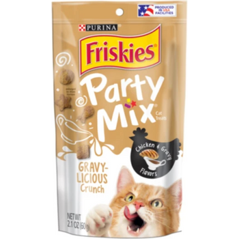 Friskies Party Mix Cat Treats Chicken And Gravy Flavors 60g