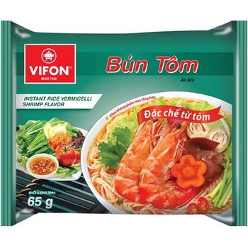 Vifon Shrimp Flavour Instant Rice Vermicelli 65g
