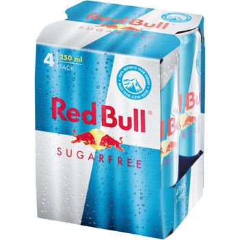 Red Bull Energy Sugar Free 4 x 250ml