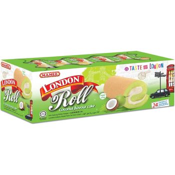 London Pandan Flavoured Roll Cake 24 Pack