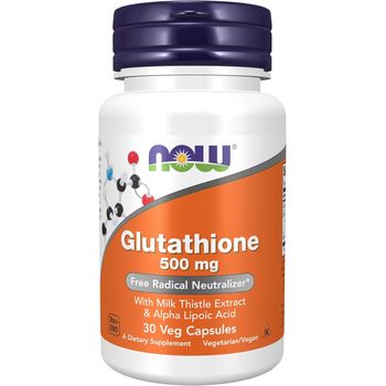 Now (Foods) - Free Radical Neutralizer, Glutathione, 500mg (30 veggie capsules)