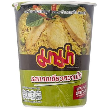 Mama Cup Instant Noodles Chicken Green Curry 60g