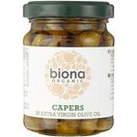 Biona Organic Capers In Olive Oil 120g