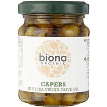 Biona Organic Capers In Olive Oil 120g