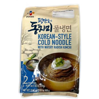 CJ Korean Style Cold Noodle W Watery Radish Kimchi 910g