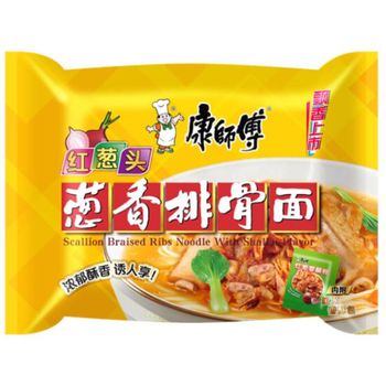 康师傅袋装葱烧排骨味 | Master Kong Instant Noodle Shallot Ribs Flavor 100g