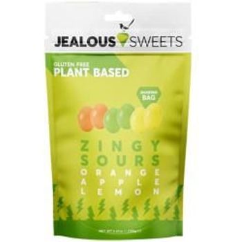 Jealous Sweets Orange Apple Lemon Zingy Sours Sweets 125g