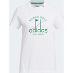 Adidas Women Golf Aeroready Play Green Mock-Neck Shirt