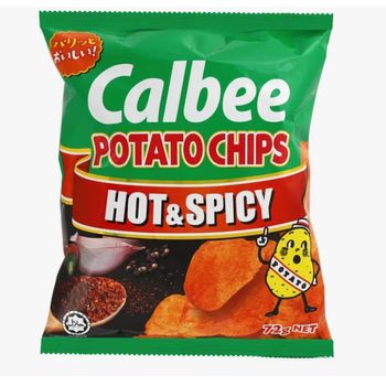 Calbee Potato Chips Hot And Spicy 72g