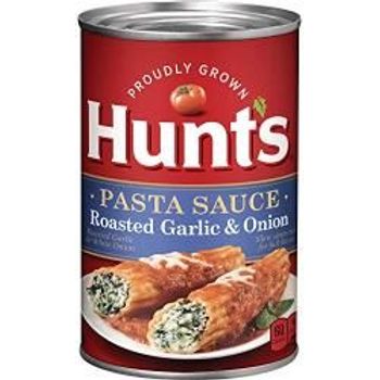 Hunts Pasta Sauce Roasted Garlic Onion 24oz Can Pack Of 6